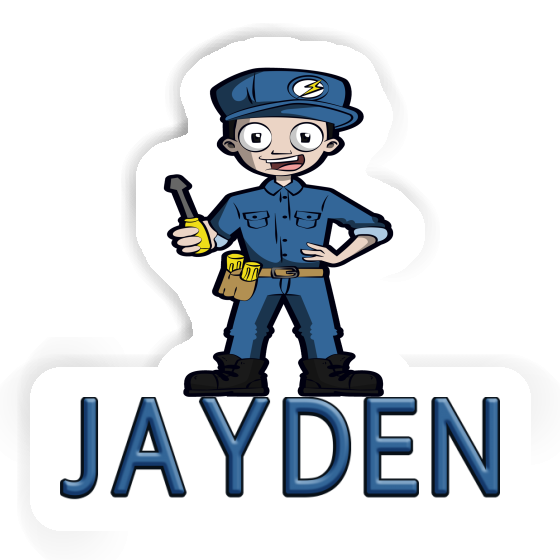 Sticker Electrician Jayden Gift package Image