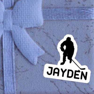 Jayden Sticker Hockey Player Laptop Image