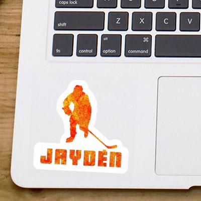 Jayden Aufkleber Eishockeyspieler Gift package Image