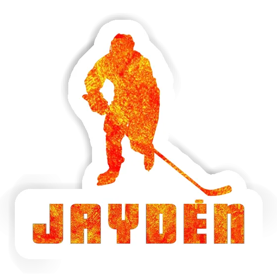 Jayden Aufkleber Eishockeyspieler Image