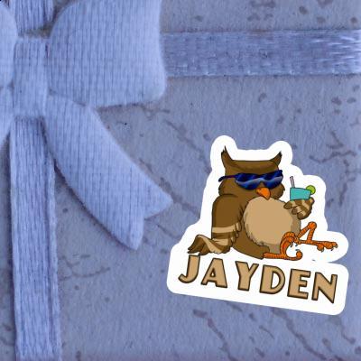 Cool Owl Sticker Jayden Image