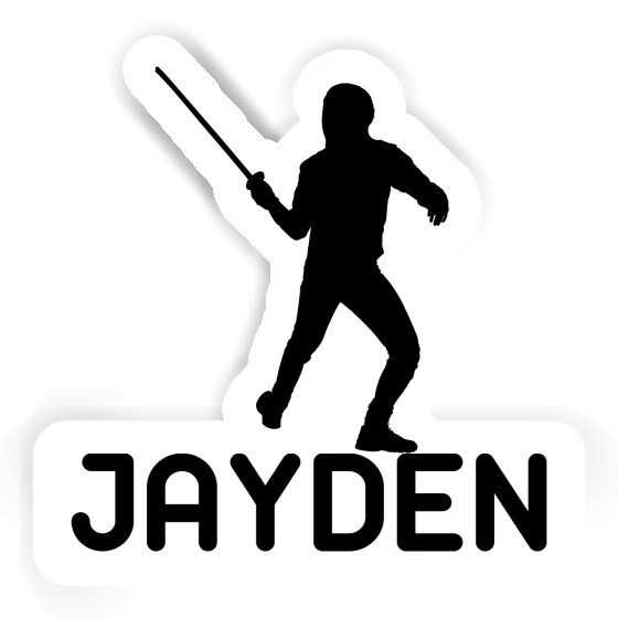 Sticker Fencer Jayden Notebook Image