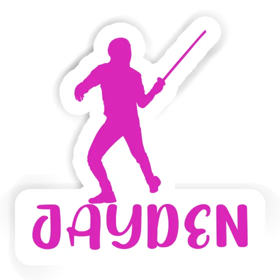 Jayden Sticker Fencer Image