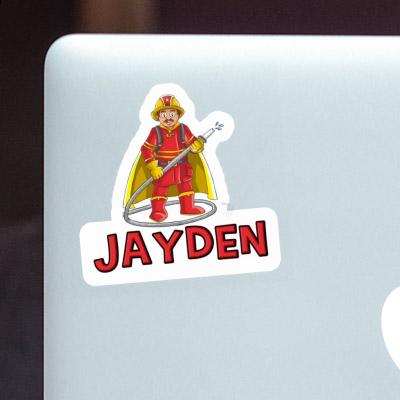 Sticker Jayden Firefighter Image