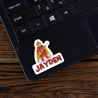 Sticker Jayden Firefighter Gift package Image