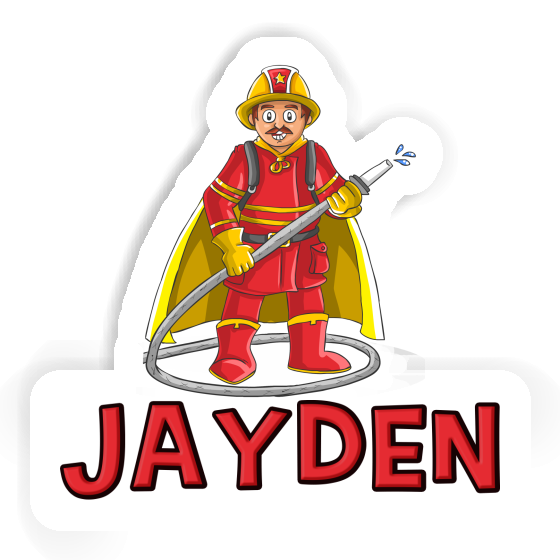 Sticker Jayden Firefighter Gift package Image