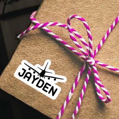 Sticker Airplane Jayden Image