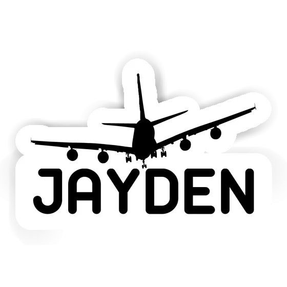 Sticker Airplane Jayden Laptop Image