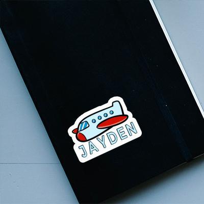 Sticker Jayden Airplane Notebook Image