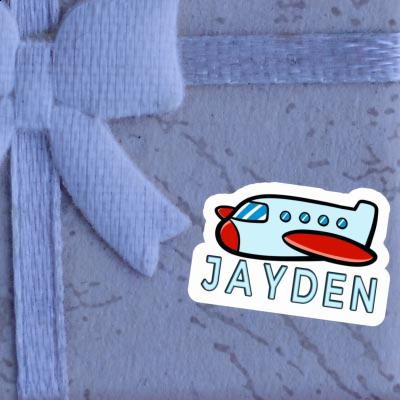 Sticker Jayden Airplane Laptop Image