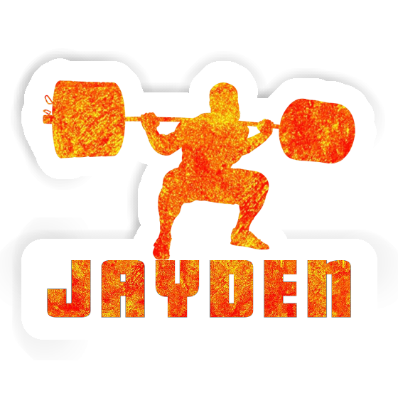 Jayden Sticker Weightlifter Laptop Image