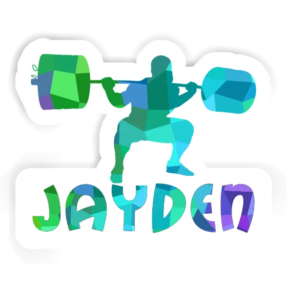 Sticker Jayden Gewichtheber Gift package Image