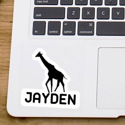 Giraffe Sticker Jayden Laptop Image