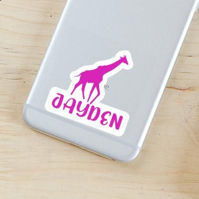 Jayden Sticker Giraffe Notebook Image