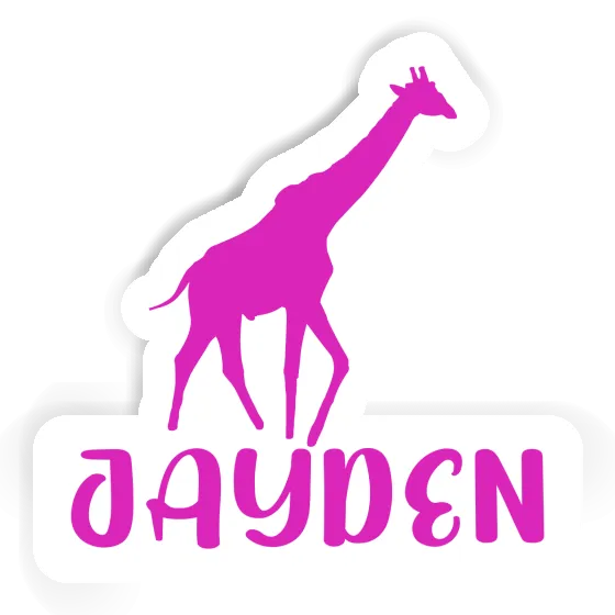 Jayden Sticker Giraffe Image