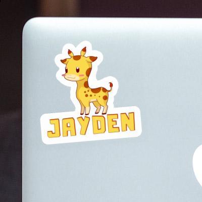 Autocollant Girafe Jayden Laptop Image