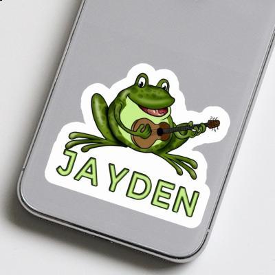 Sticker Jayden Guitar Frog Image