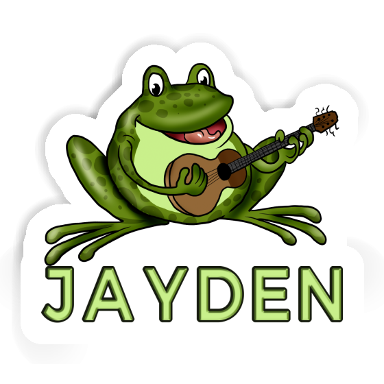 Sticker Jayden Guitar Frog Gift package Image