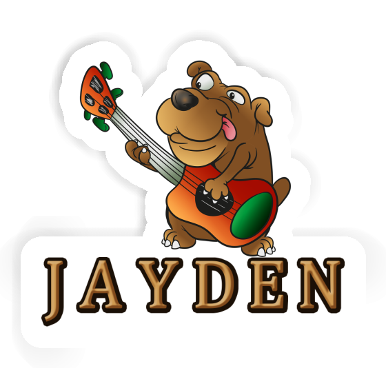 Autocollant Jayden Guitariste Notebook Image