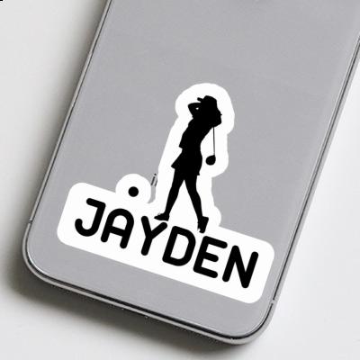 Sticker Jayden Golfer Notebook Image