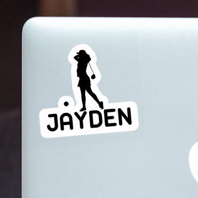 Sticker Jayden Golfer Notebook Image