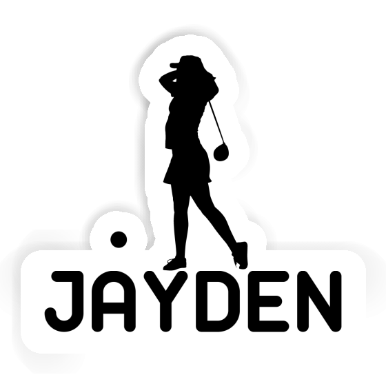 Sticker Jayden Golfer Gift package Image