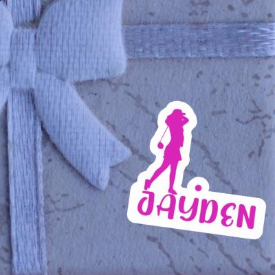 Sticker Jayden Golfer Gift package Image