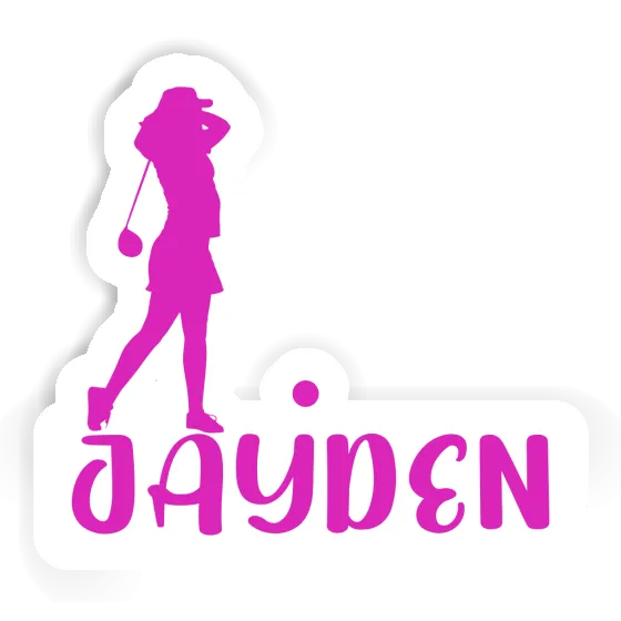 Sticker Jayden Golfer Gift package Image