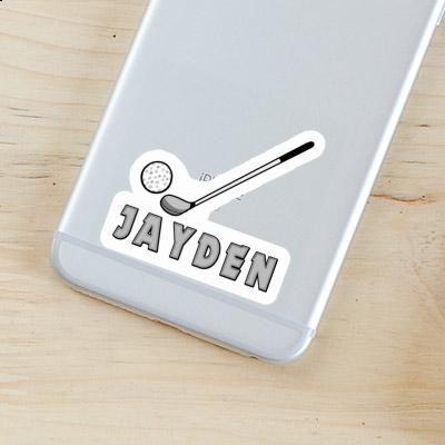 Jayden Autocollant Club de golf Notebook Image