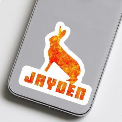 Rabbit Sticker Jayden Notebook Image