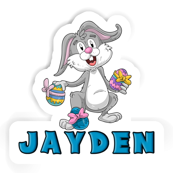 Easter Bunny Sticker Jayden Laptop Image