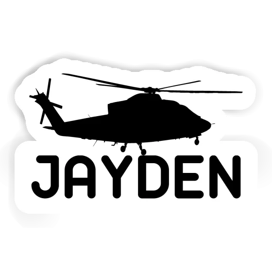 Sticker Helicopter Jayden Notebook Image