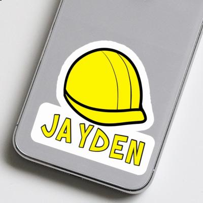 Construction Helmet Sticker Jayden Laptop Image