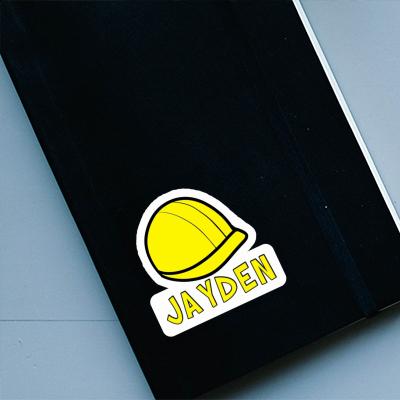 Construction Helmet Sticker Jayden Notebook Image