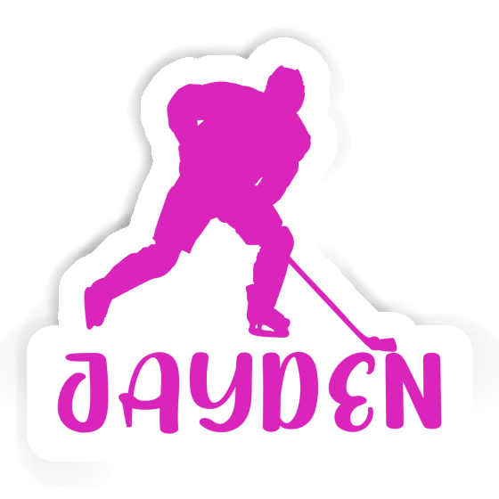 Sticker Jayden Hockey Player Gift package Image