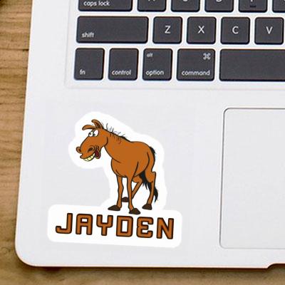 Autocollant Jayden Cheval Notebook Image