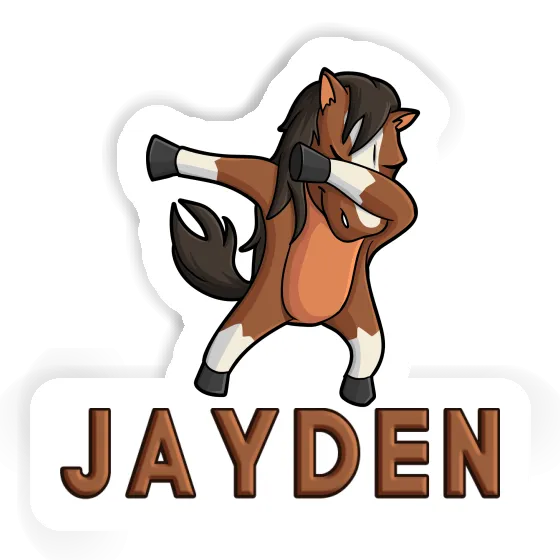 Autocollant Cheval Jayden Laptop Image