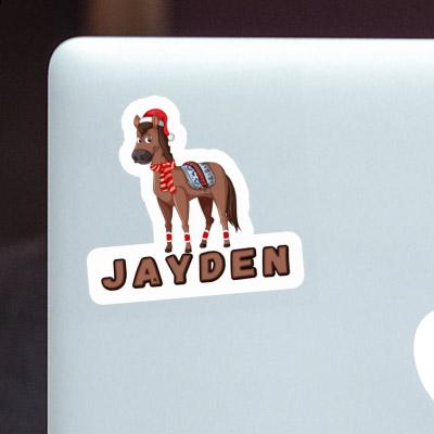 Autocollant Cheval de Noël Jayden Image