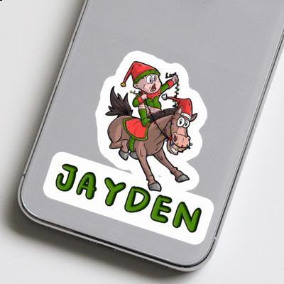 Sticker Jayden Christmas Horse Image