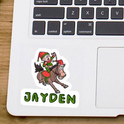 Sticker Jayden Christmas Horse Gift package Image