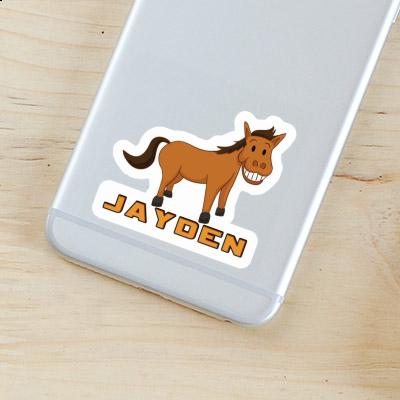 Sticker Grinning Horse Jayden Notebook Image