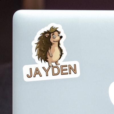 Sticker Jayden Hedgehog Notebook Image