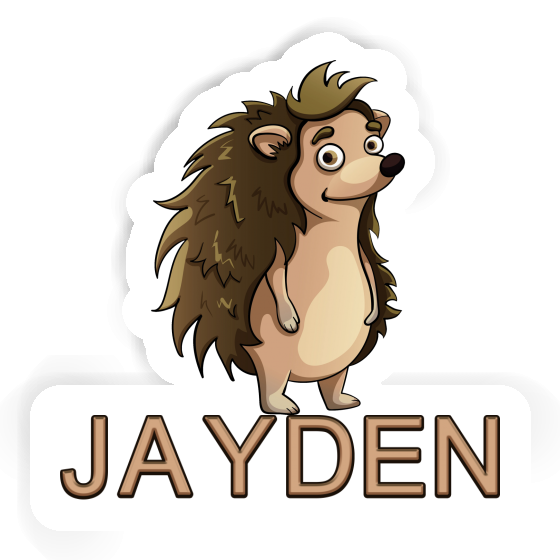 Sticker Jayden Hedgehog Laptop Image