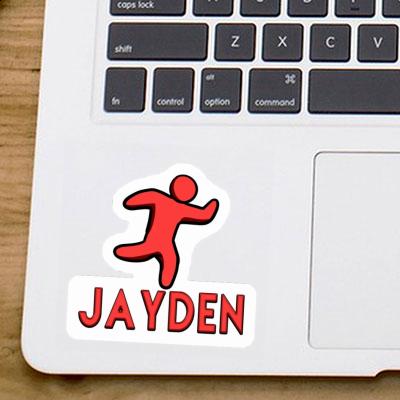 Jogger Sticker Jayden Notebook Image