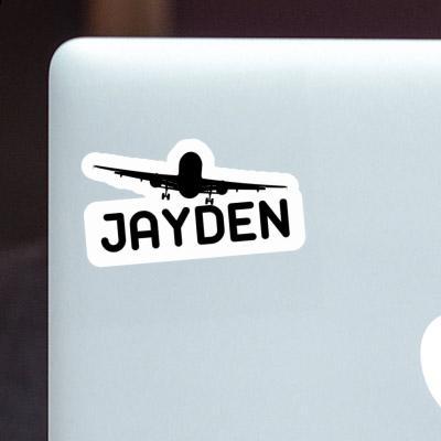 Jayden Sticker Flugzeug Laptop Image