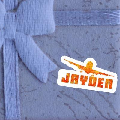 Jayden Sticker Airplane Image