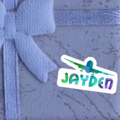 Jayden Sticker Airplane Notebook Image