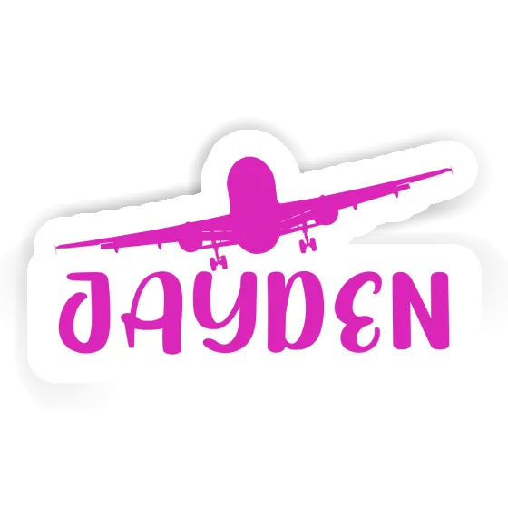 Jayden Sticker Airplane Image