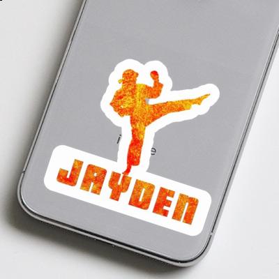 Karateka Sticker Jayden Laptop Image