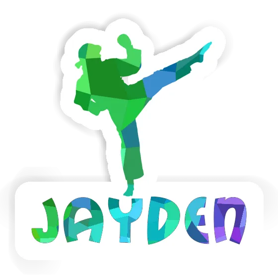 Jayden Sticker Karateka Notebook Image